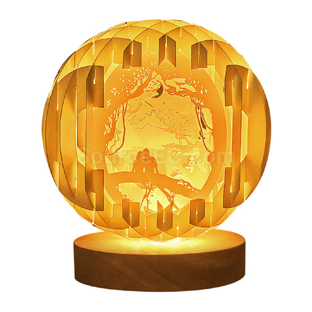 Customization Hand-Folded Paper Sculpture Ball Lamp Corporate Gifts