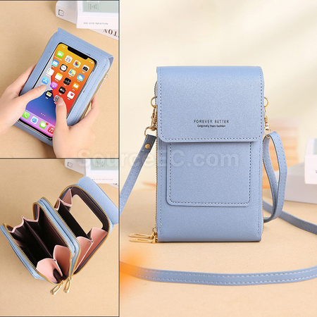 Customization PU Wallet With Touch Phone Bag Corporate Gifts