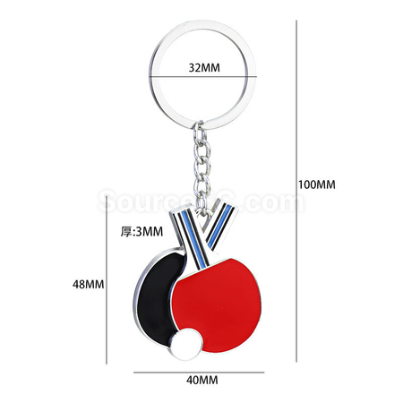 Customization Table Tennis Keychain Corporate Gifts