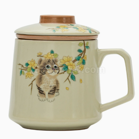 Customization Ceramic filter tea cup Corporate Gifts