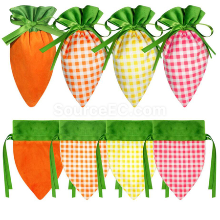 Customization Flannel Easter Carrot Bag Corporate Gifts