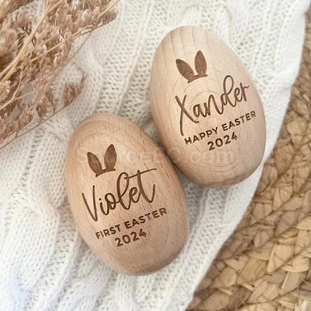 Customization Wooden Easter Egg Corporate Gifts