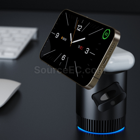 Customization Three-In-One Foldable Wireless Charger Corporate Gifts