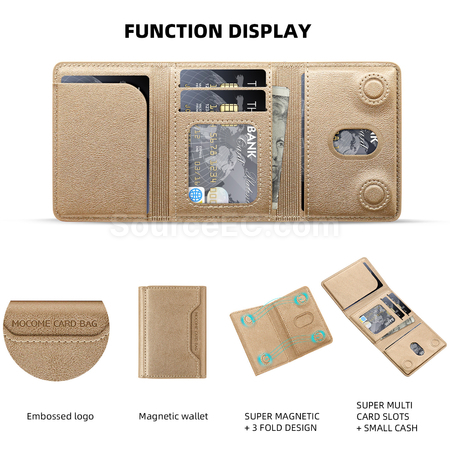 Customization Tri-fold Nagnetic Card Holder Corporate Gifts