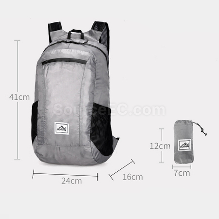 Customization Ultra-light Waterproof Outdoor Folding Hiking Backpack Corporate Gifts