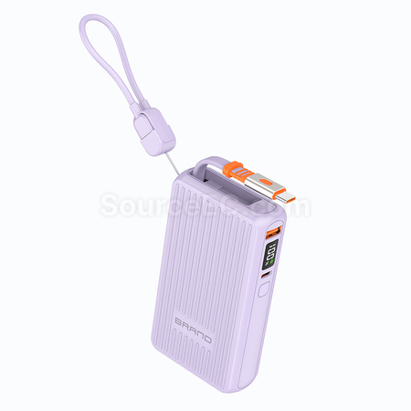 Customization Retractable Wire Power Bank With  Corporate Gifts