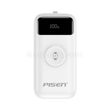 Mini Portable Power Bank With Built-In Cable