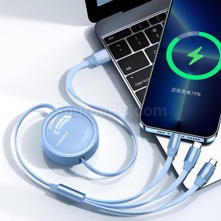 Customization 3 in 1 Retractable Quick Charge Data Line Corporate Gifts