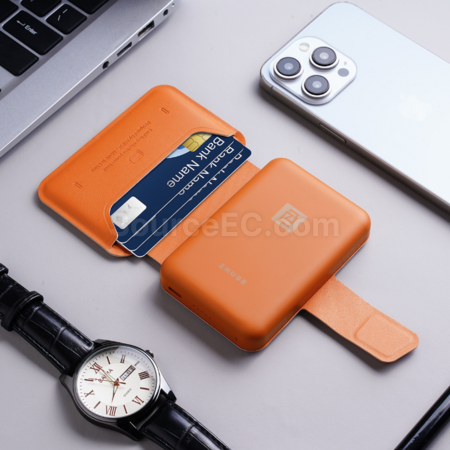 Customization Magnetic Card Holder Wireless Power Bank Corporate Gifts