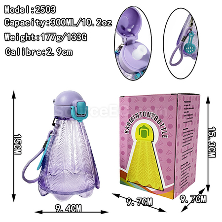 Customization Badminton Straw Sports Water Bottle Corporate Gifts