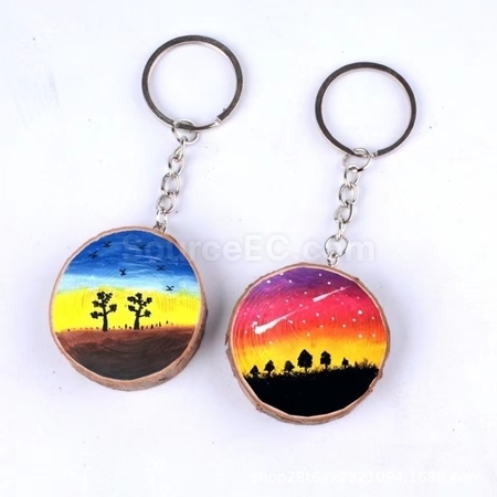 Customization Wooden Keychain Corporate Gifts