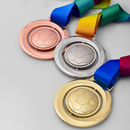 Football Metal Medal