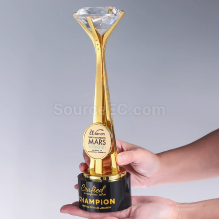 Customization Diamond Metal Trophy Corporate Gifts