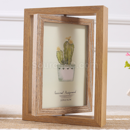Customization Rotating Wooden Photo Frame Corporate Gifts