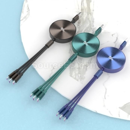 Customization Three-In-One Retractable Data Charging Cable Corporate Gifts