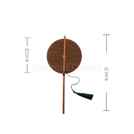 Customization Rotatable Bamboo Round Fan Corporate Gifts