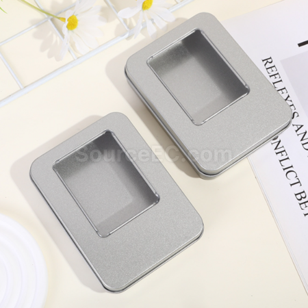 Customization Square tin boxes with or without windows Corporate Gifts