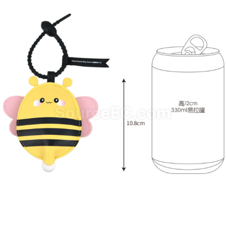 Customization Bee Stress Relief Squeeze Keychain Corporate Gifts