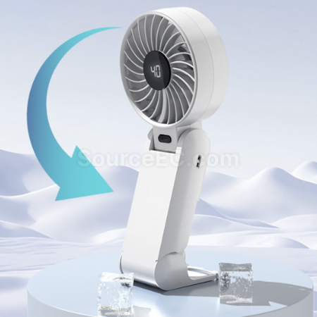 Customization Neck Folding Digital Display Fan Corporate Gifts