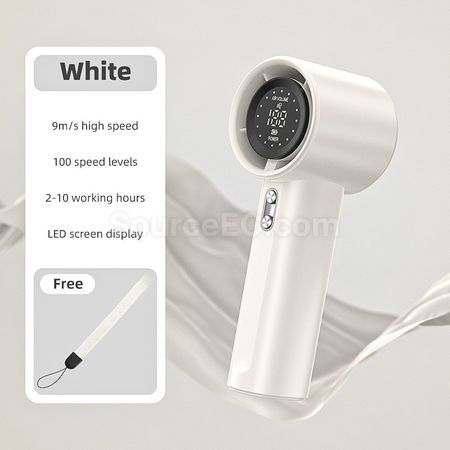 Customization Digital Display USB Rechargeable Outdoor Mini Fan Corporate Gifts