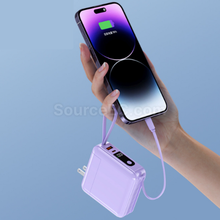 Customization Multifunctional 3-in-1 Detachable Plug Power Bank Corporate Gifts