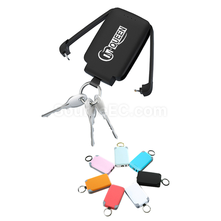 Customization Keychain Power Bank With Lamp Corporate Gifts