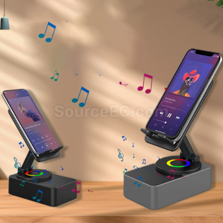 Customization 360-Degree Rotating Speaker Power Bank Stand Corporate Gifts