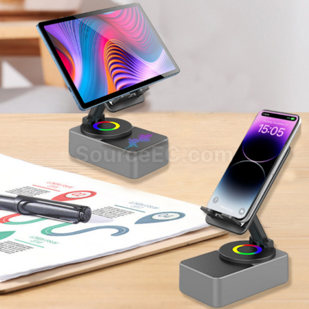 Customization 360-Degree Rotating Speaker Power Bank Stand Corporate Gifts