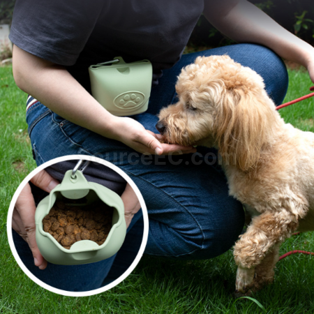 Silicone pet feeding bag