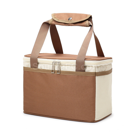 Picnic Insulated Zipper Thickened Waterproof And Oil-Proof Handbag