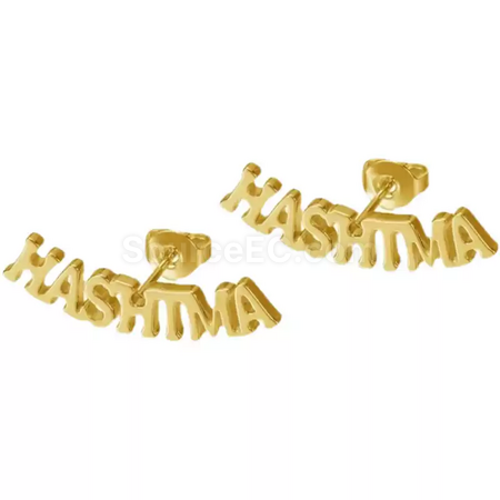 Customization Customized text earrings and studs Corporate Gifts
