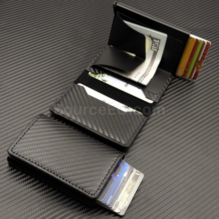 Customization Automatically ejecting RFID card wallet Corporate Gifts