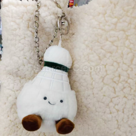 Customization Badminton plush doll keychain Corporate Gifts