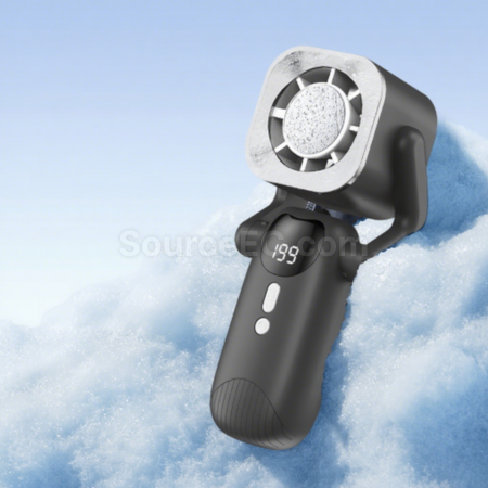 Customization Handheld digital display fan with flashlight Corporate Gifts