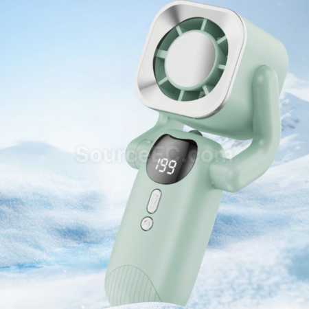 Customization Handheld digital display fan with flashlight Corporate Gifts