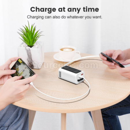 Customization Portable mobile power supply with built-in cable Corporate Gifts