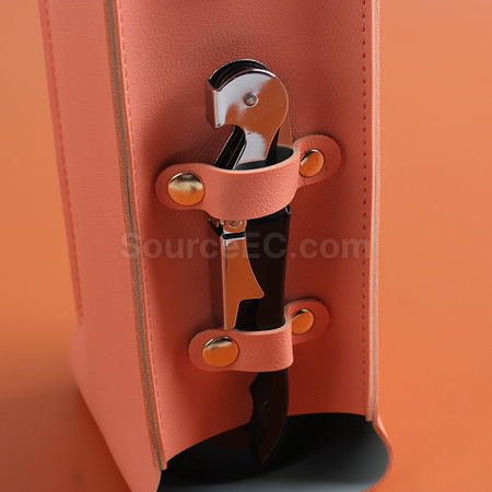 Customization Red wine leather case Corporate Gifts