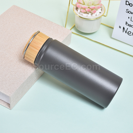 Customization Stainless Steel Bamboo Lid Handle Thermos Cup Corporate Gifts