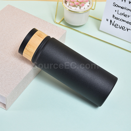 Customization Stainless Steel Bamboo Lid Handle Thermos Cup Corporate Gifts