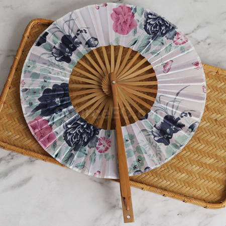Customization Windmill folding long - handled fan Corporate Gifts