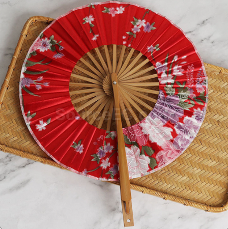 Customization Windmill folding long - handled fan Corporate Gifts