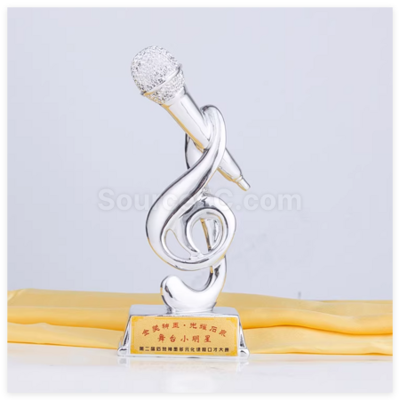 Customization Metal Microphone Trophy Corporate Gifts