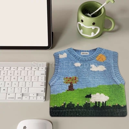 Customization Diatom Mud Cute Sweater Mouse Pad Corporate Gifts