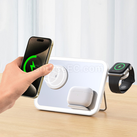Customization Three In One Wireless Charger Corporate Gifts