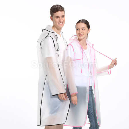 Customization Transparent Raincoat with Colorful Straps Corporate Gifts