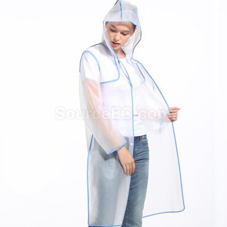 Customization Transparent Raincoat with Colorful Straps Corporate Gifts