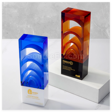 Customization Glass Crystal Trophy Corporate Gifts