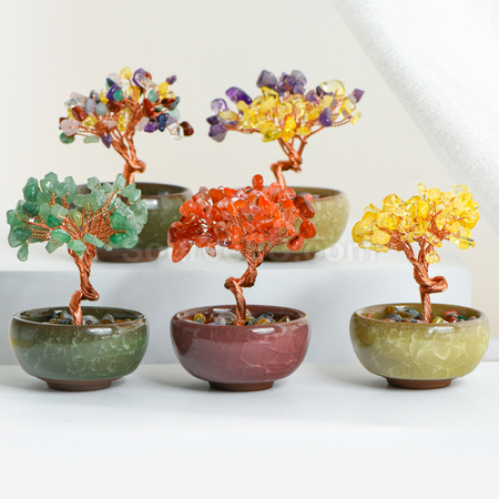 Customization Bonsai Crystal Tree Corporate Gifts