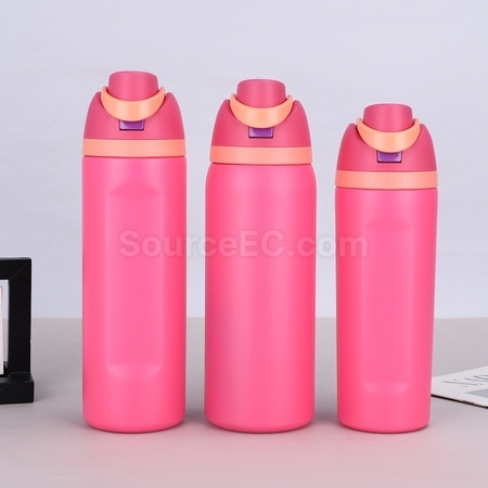 Customization 304 Stainless Steel Bounce Double Drink Large Capacity Portable Thermos Cup Corporate Gifts