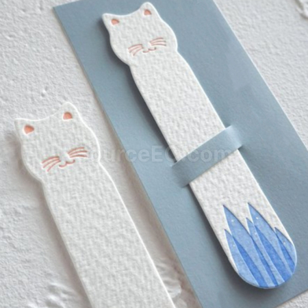 Customization DIY Cotton Paper Bookmark Corporate Gifts